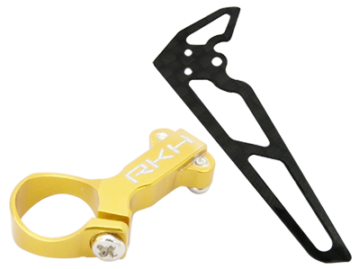 CNC AL Tail Motor Mount Set (Gold) - AXE 100CP