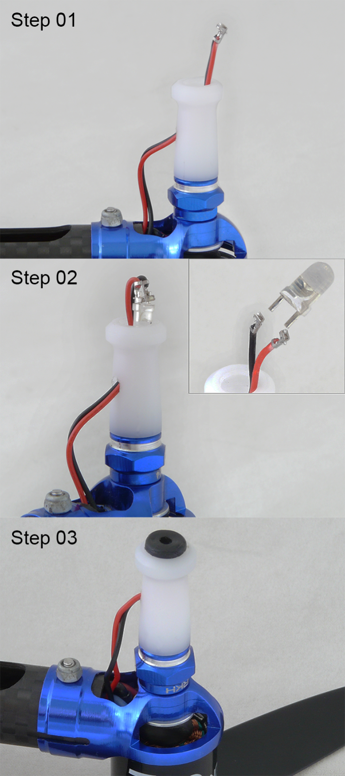 3mm LEDs (Blue, Green, Red, White) Combo - Blade 200 QX