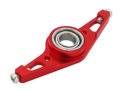 CNC Lower Main Shaft Bearing Block Set V2 (Red) - Blade mCP X