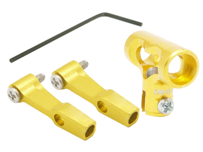 CNC AL DFC Center Hub Set (Gold) - Blade 130X